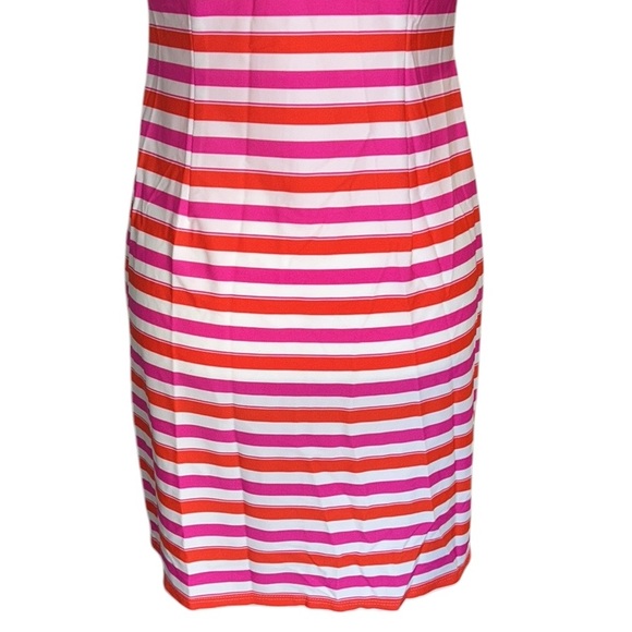 Jude Connally Nina Tonal Striped Orange & Hot Pink Mini Dress - XS - Picture 8 of 10
